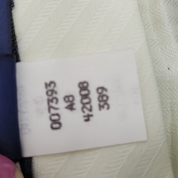 LANDS' END Men's Gray Wool Flat Front Suit Pants - Picture 7 of 10